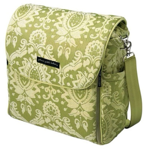 Petunia Pickle Bottom Handbags - Petunia Pickle Bottom Paisley Lime Green Diaper Bag